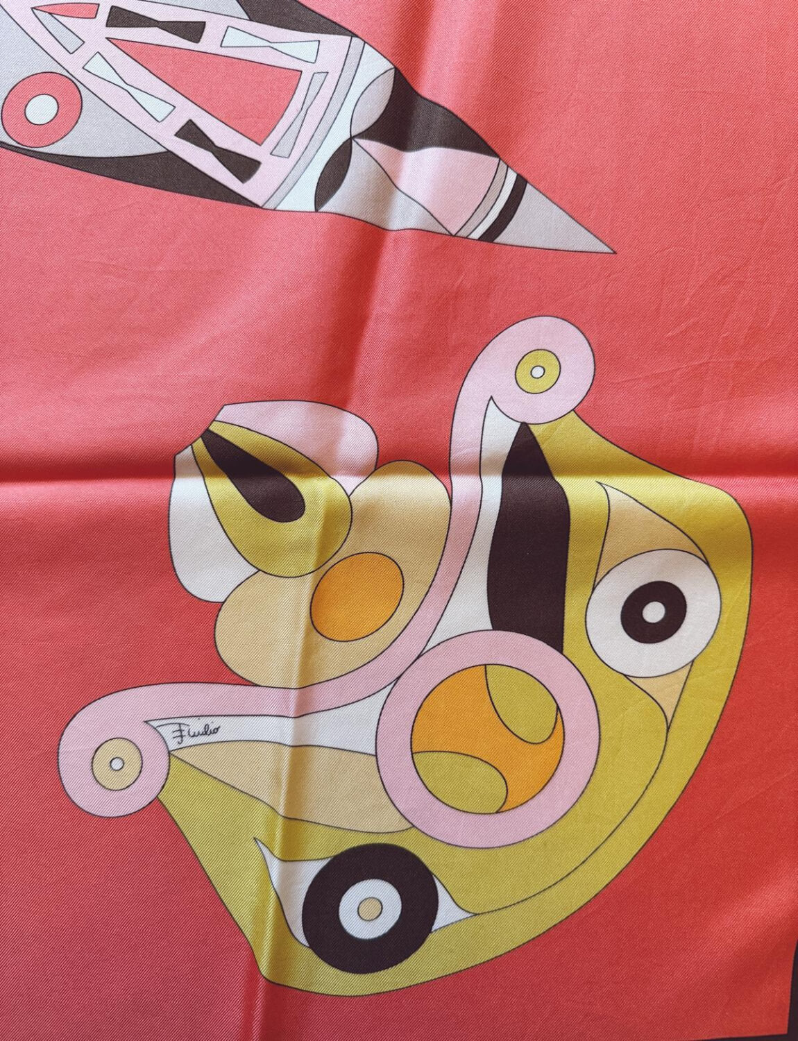 1980s Pink Pucci Silk Scarf