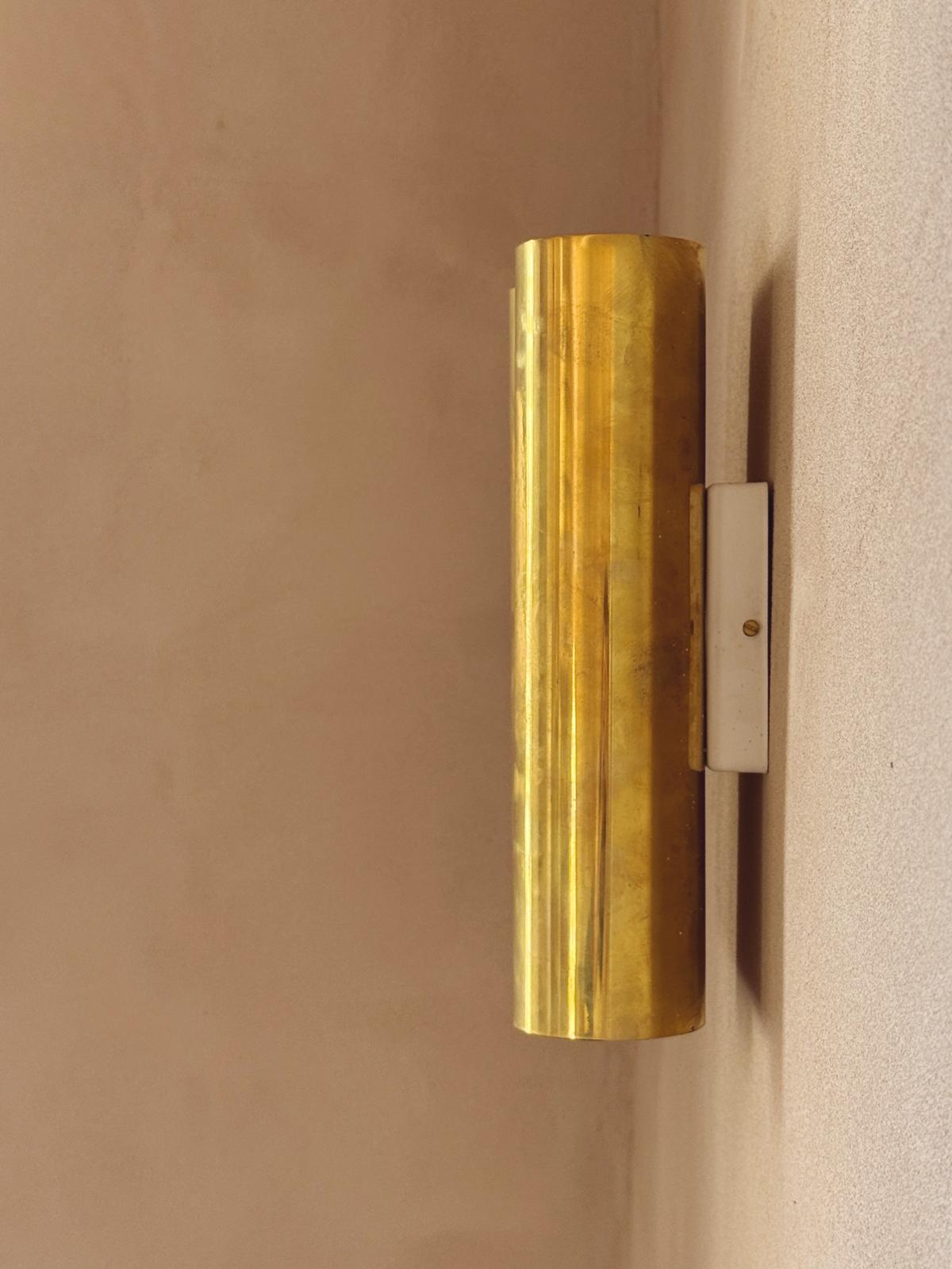 1970s Folded Brass Italian Wall Lights