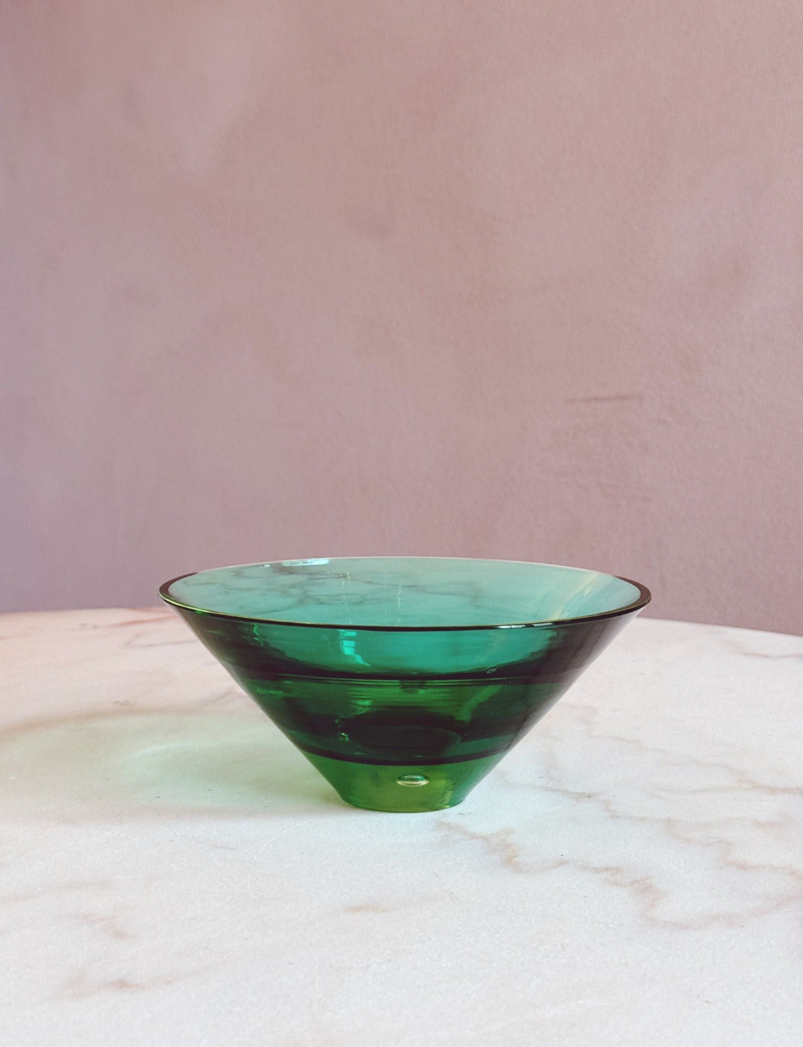 1960s Pair of Green and Orange Da Ros for Cenedese Murano glass Bowls