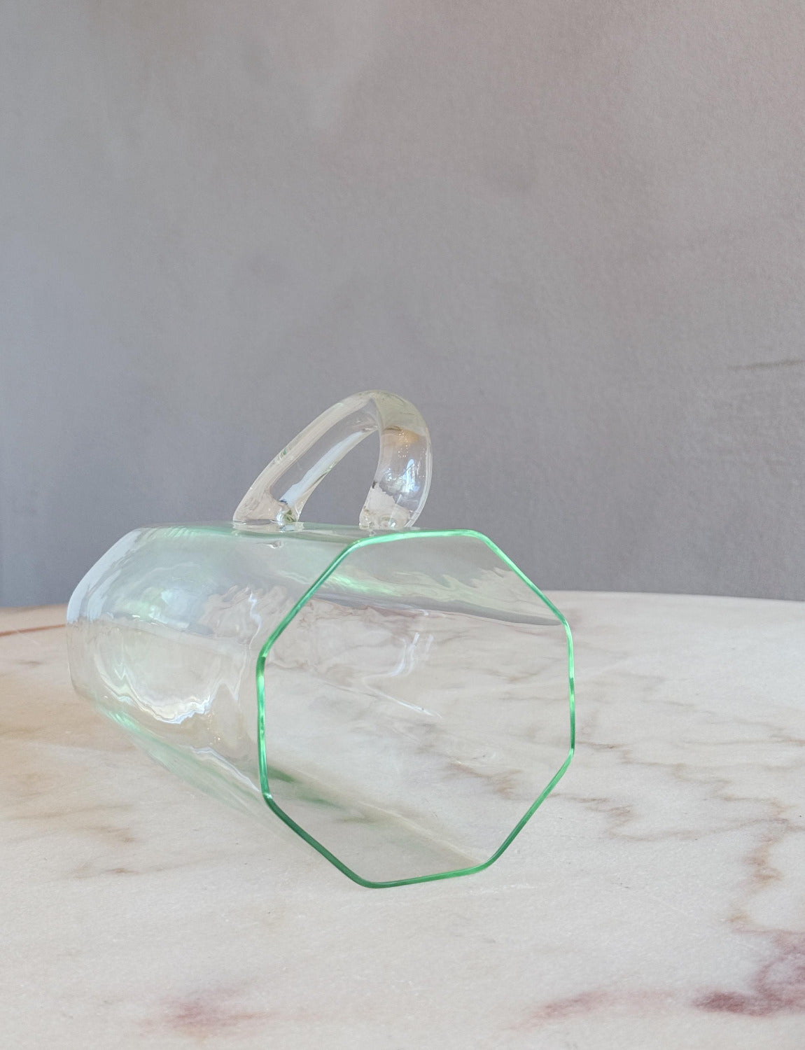 1970s Cenedese Green Jug and Glasses Set (Six Glasses)