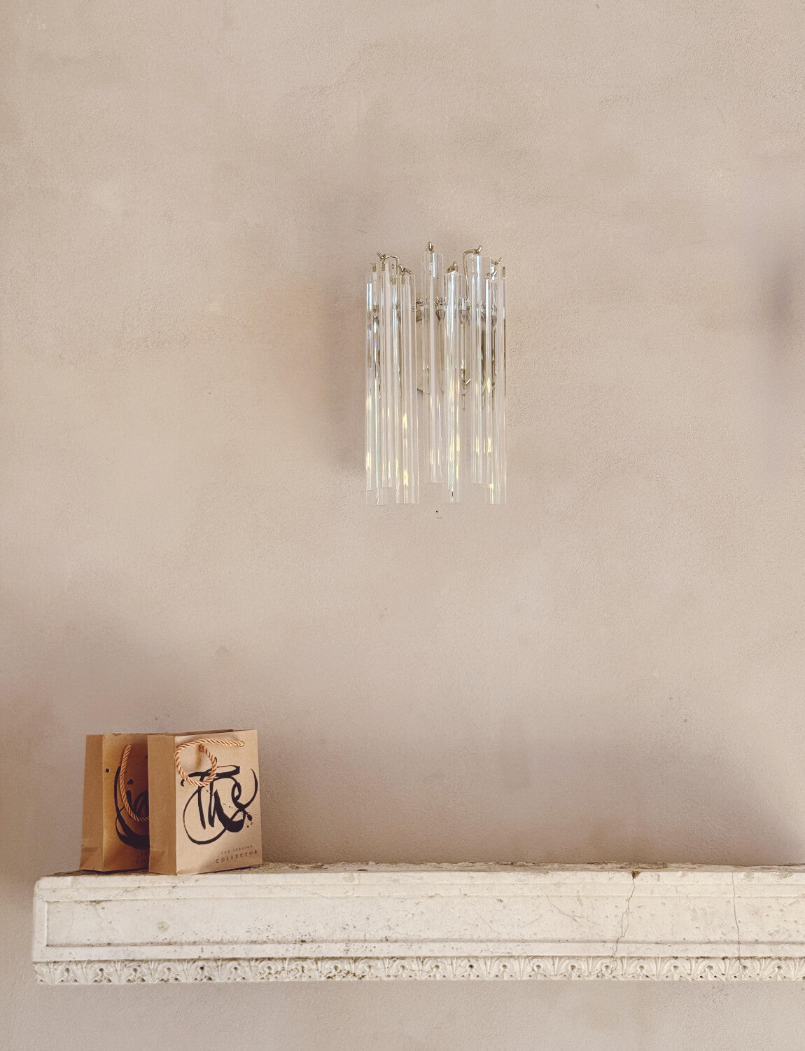 Pair of 1970s Murano Glass Wall Lights