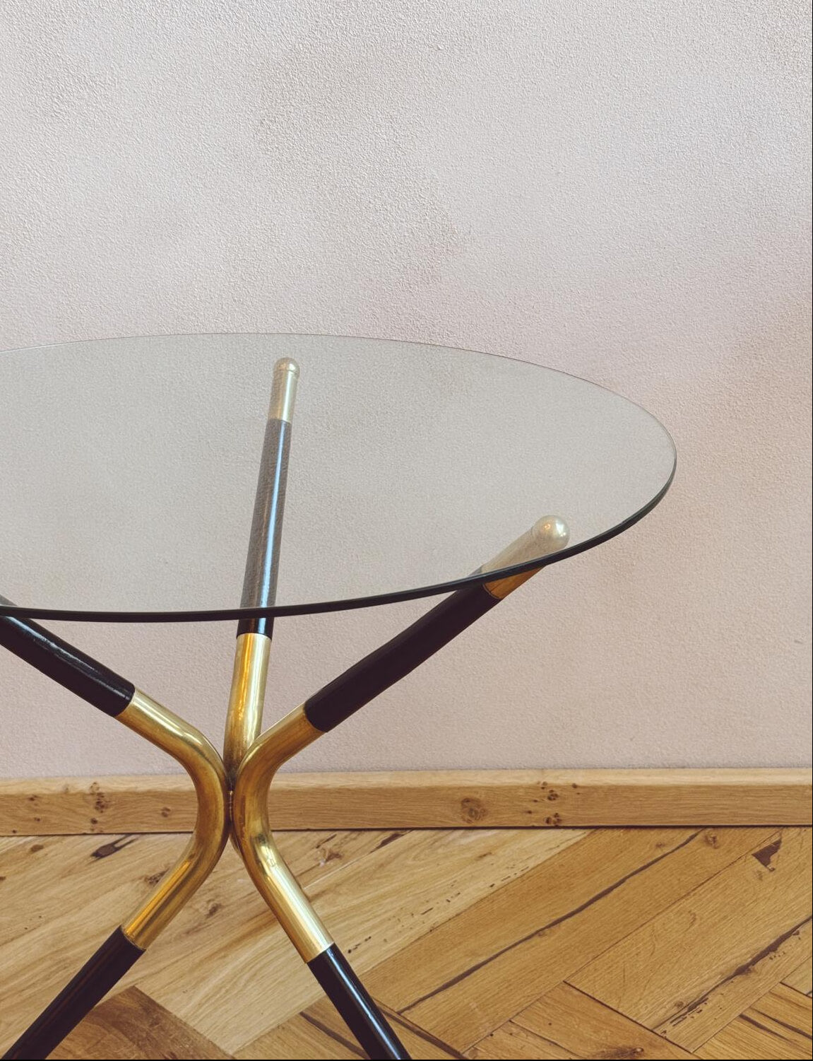 1950s Cesare Lacca Round Spider Side Table