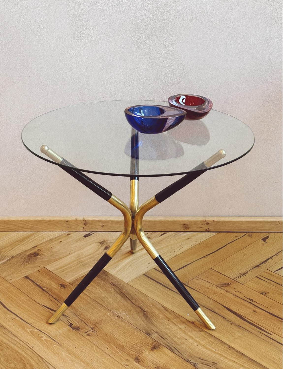 1950s Cesare Lacca Round Spider Side Table