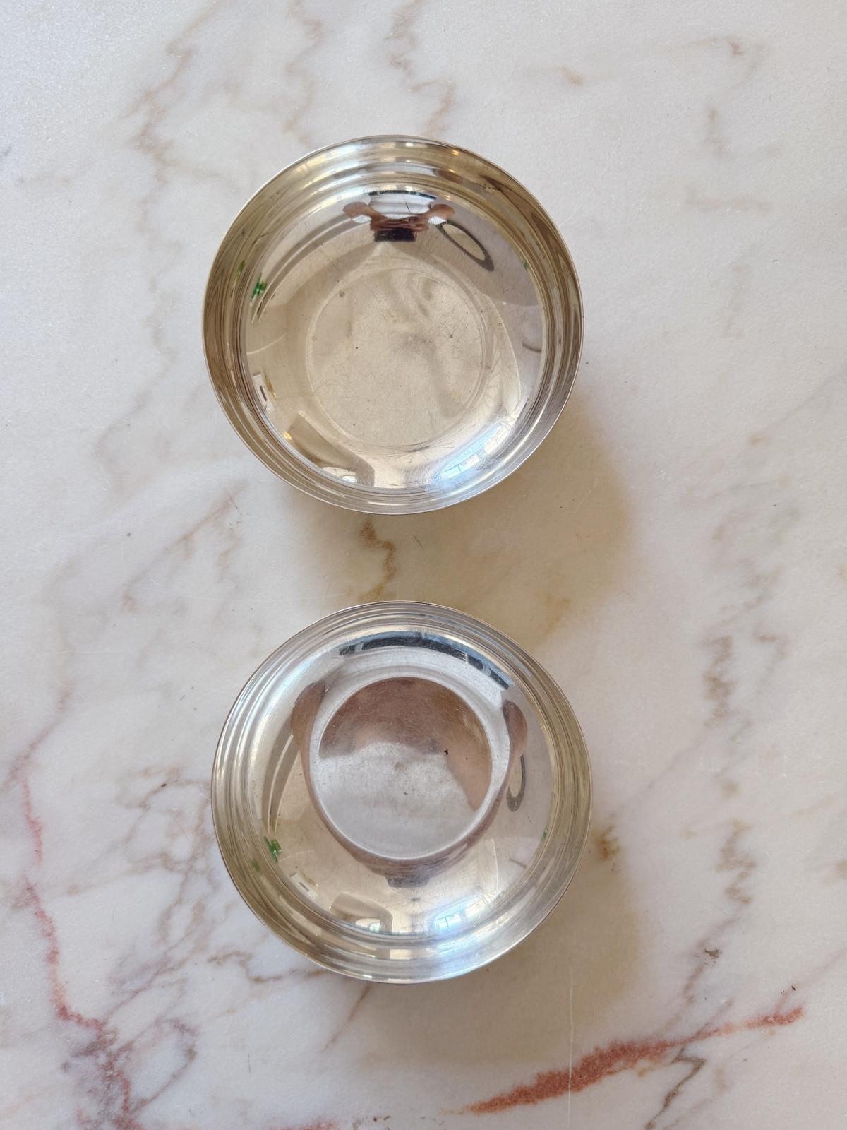Pair of 1960s Sabattini Silver Bowls
