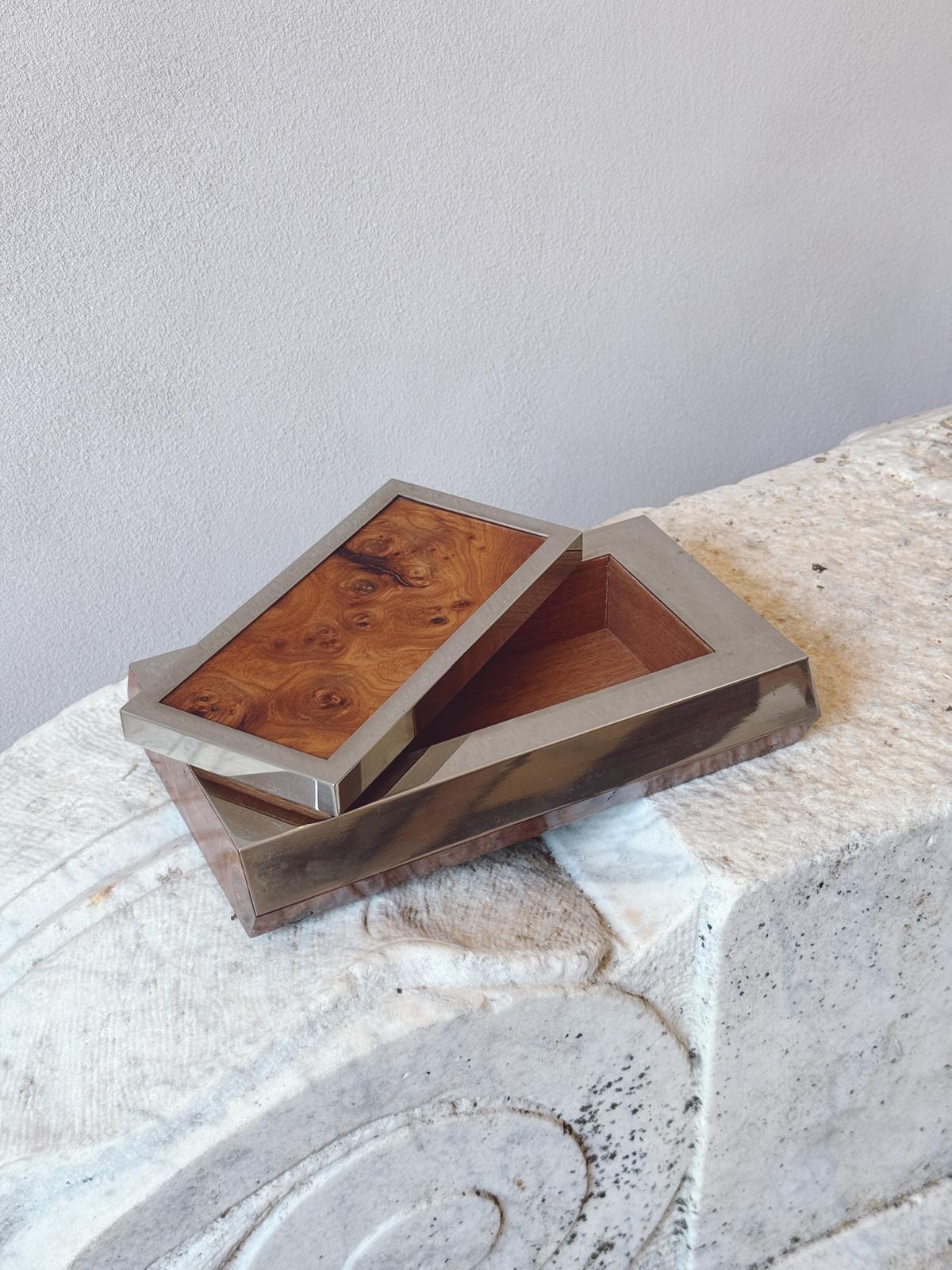 1960s Faux Walnut Desk box