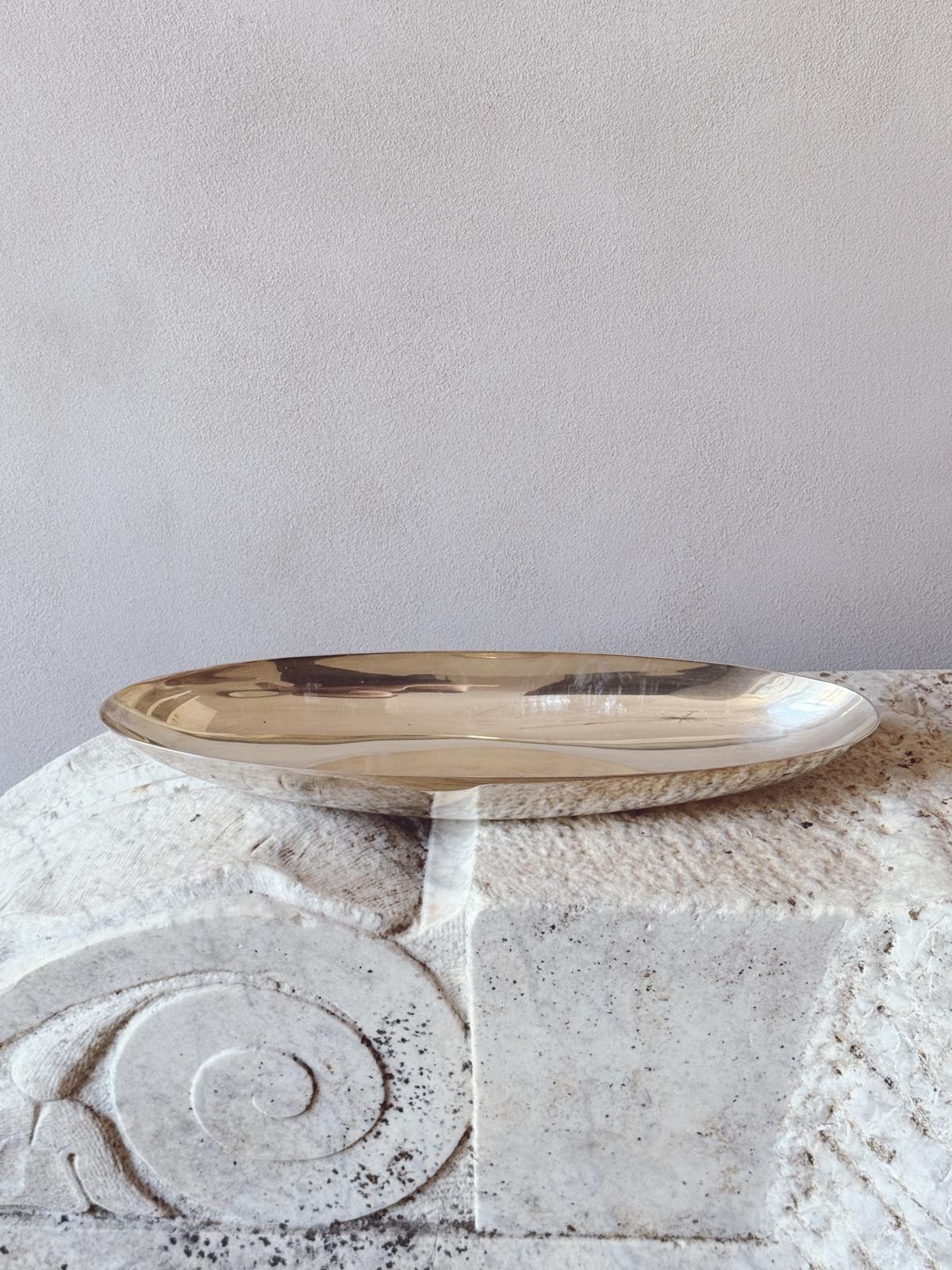 1960s Lino Sabattini Large Silver Boat Centrepiece