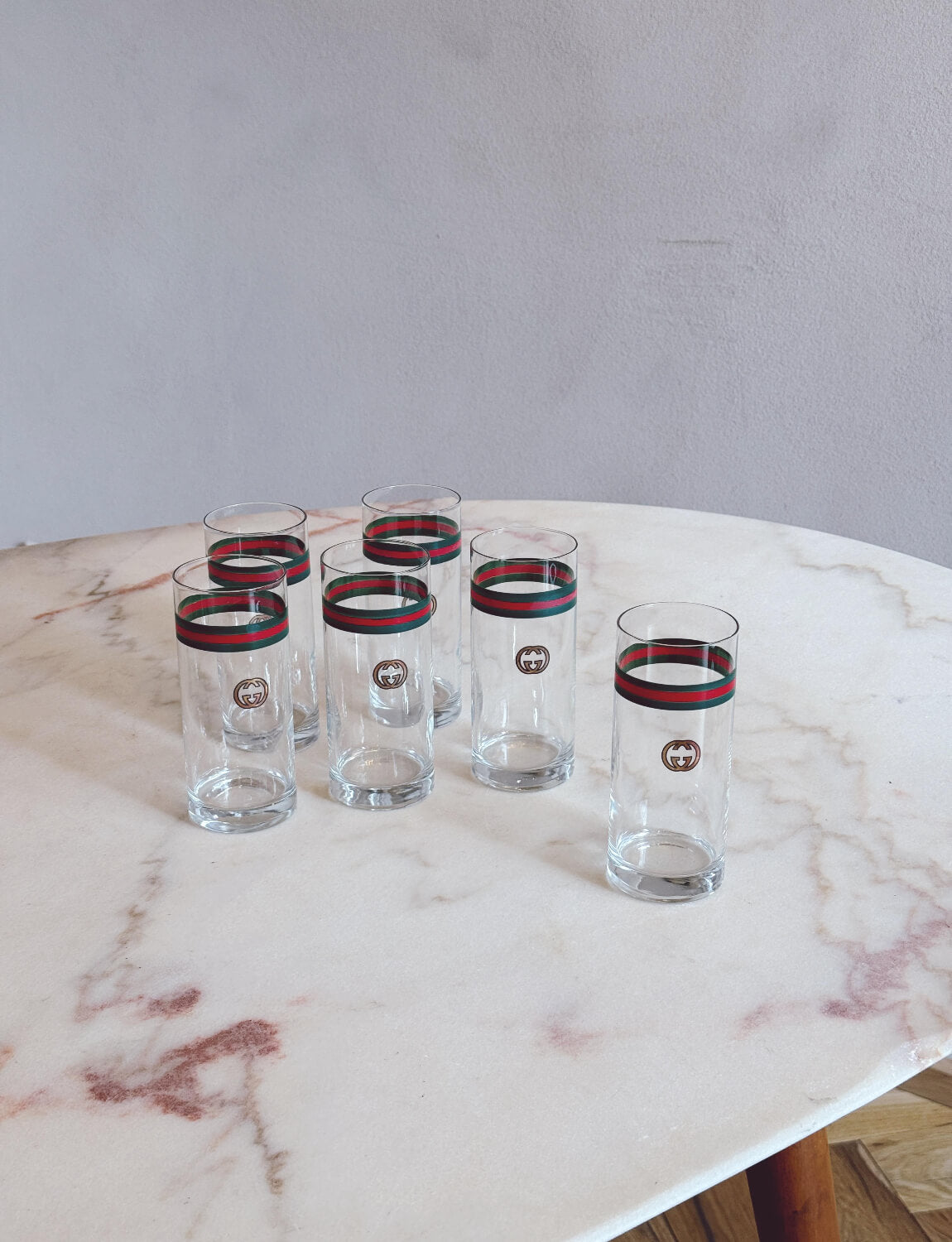 Set of Six 1970s Gucci Glasses