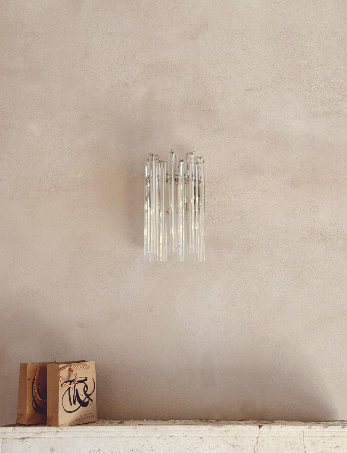 Pair of 1970s Murano Glass Wall Lights
