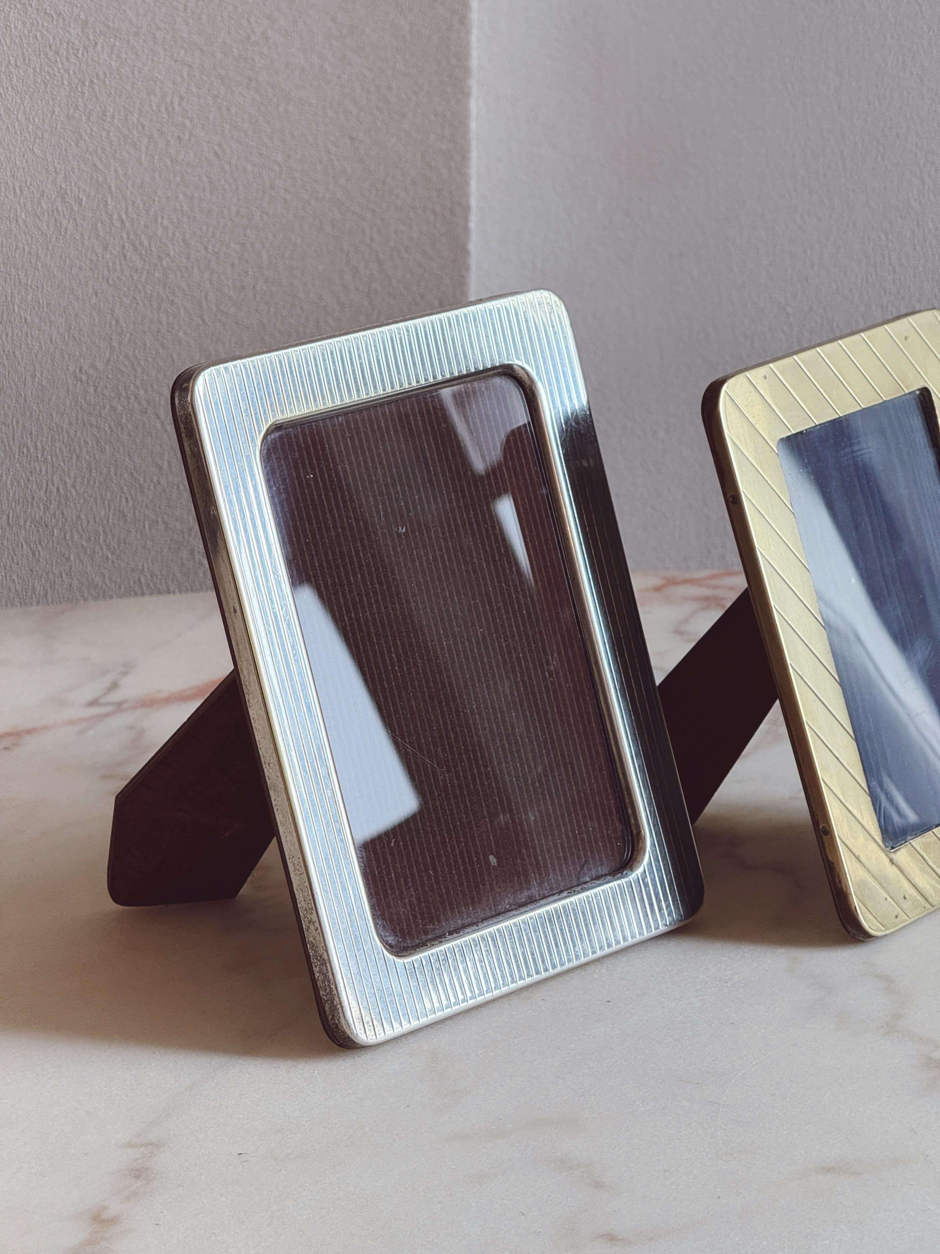 1970s Italian Chrome Photo frame