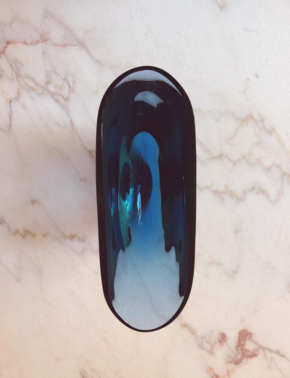 1960s Large Blue Flavio Poli Sommerso Vase