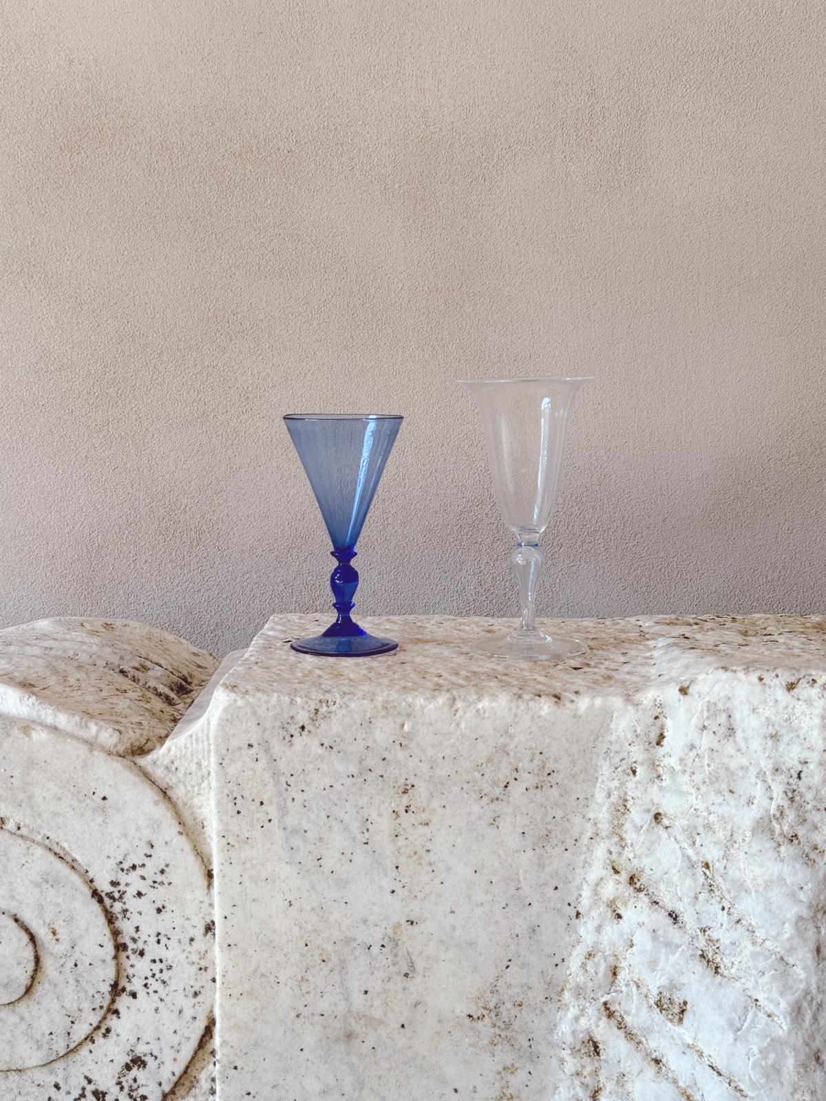 'Perfectly Unmatched' 1930s Piccolo Murano Wine Glasses (Set of 8)