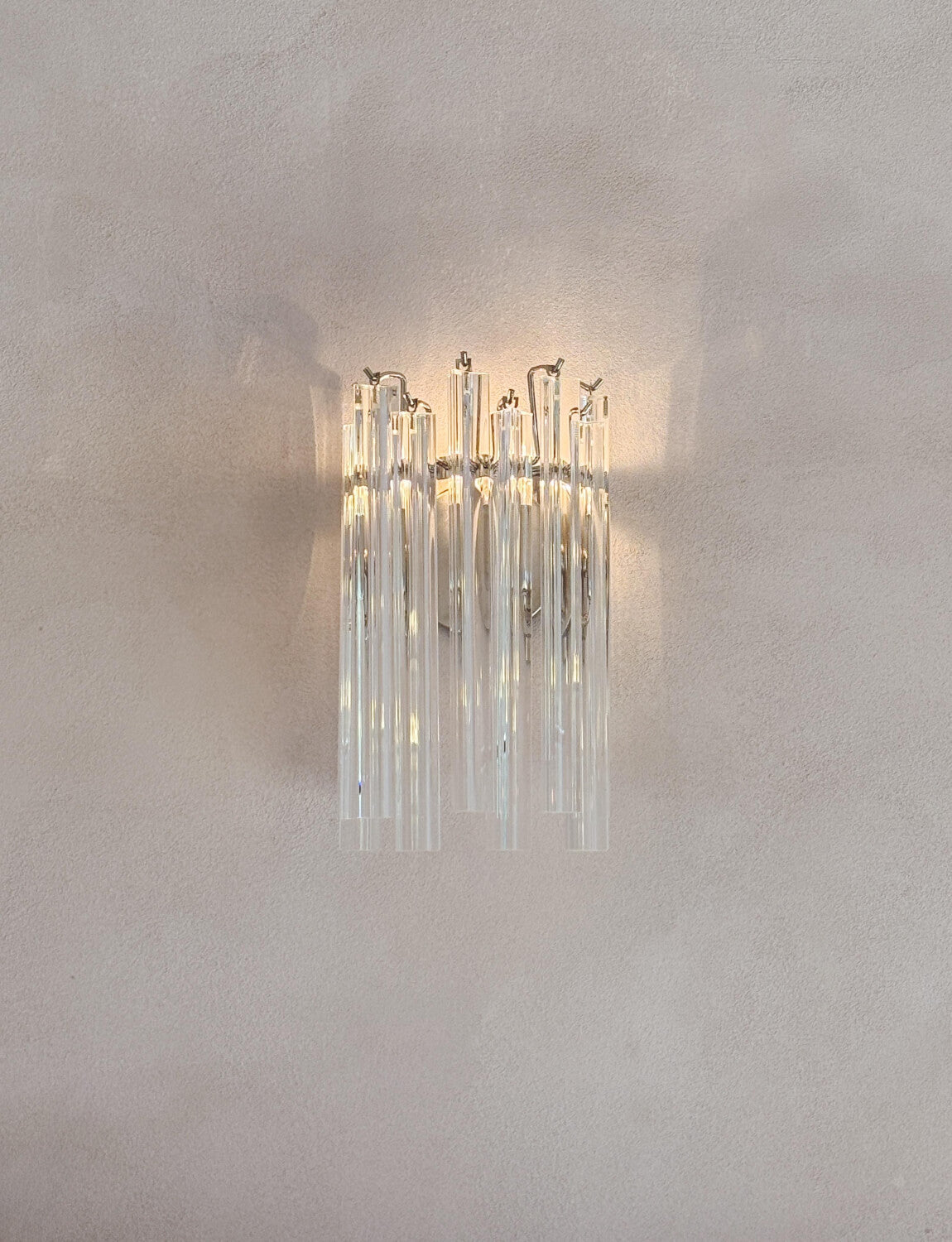 Pair of 1970s Murano Glass Wall Lights