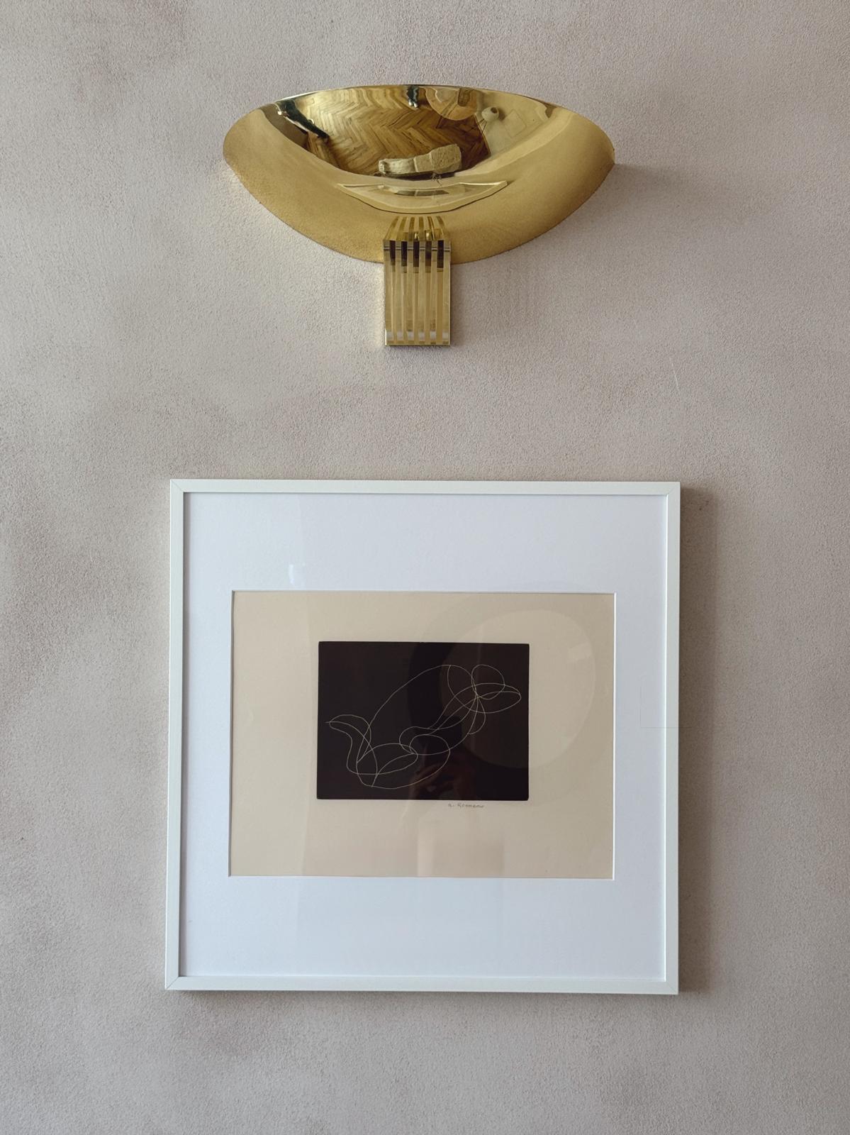 White on black, Forms, Lithograph, 1976 A. Romano