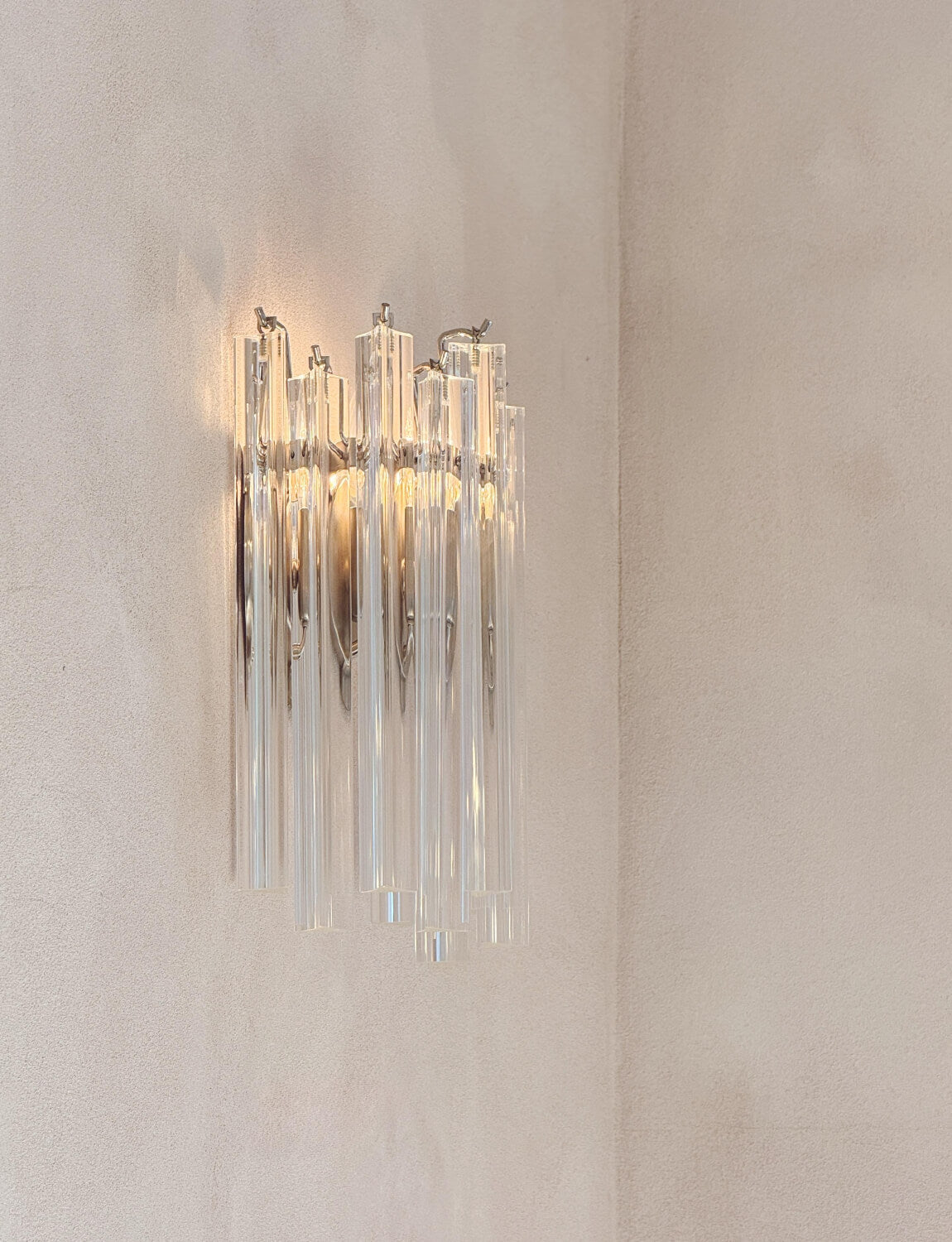 Pair of 1970s Murano Glass Wall Lights