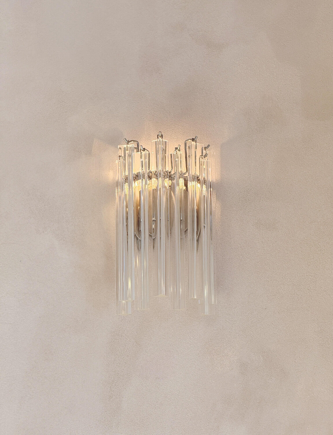 Pair of 1970s Murano Glass Wall Lights