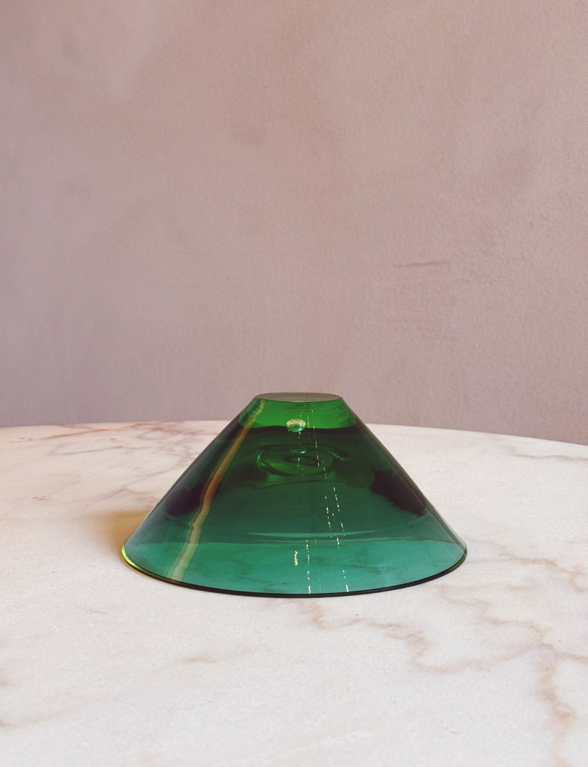 1960s Pair of Green and Orange Da Ros for Cenedese Murano glass Bowls