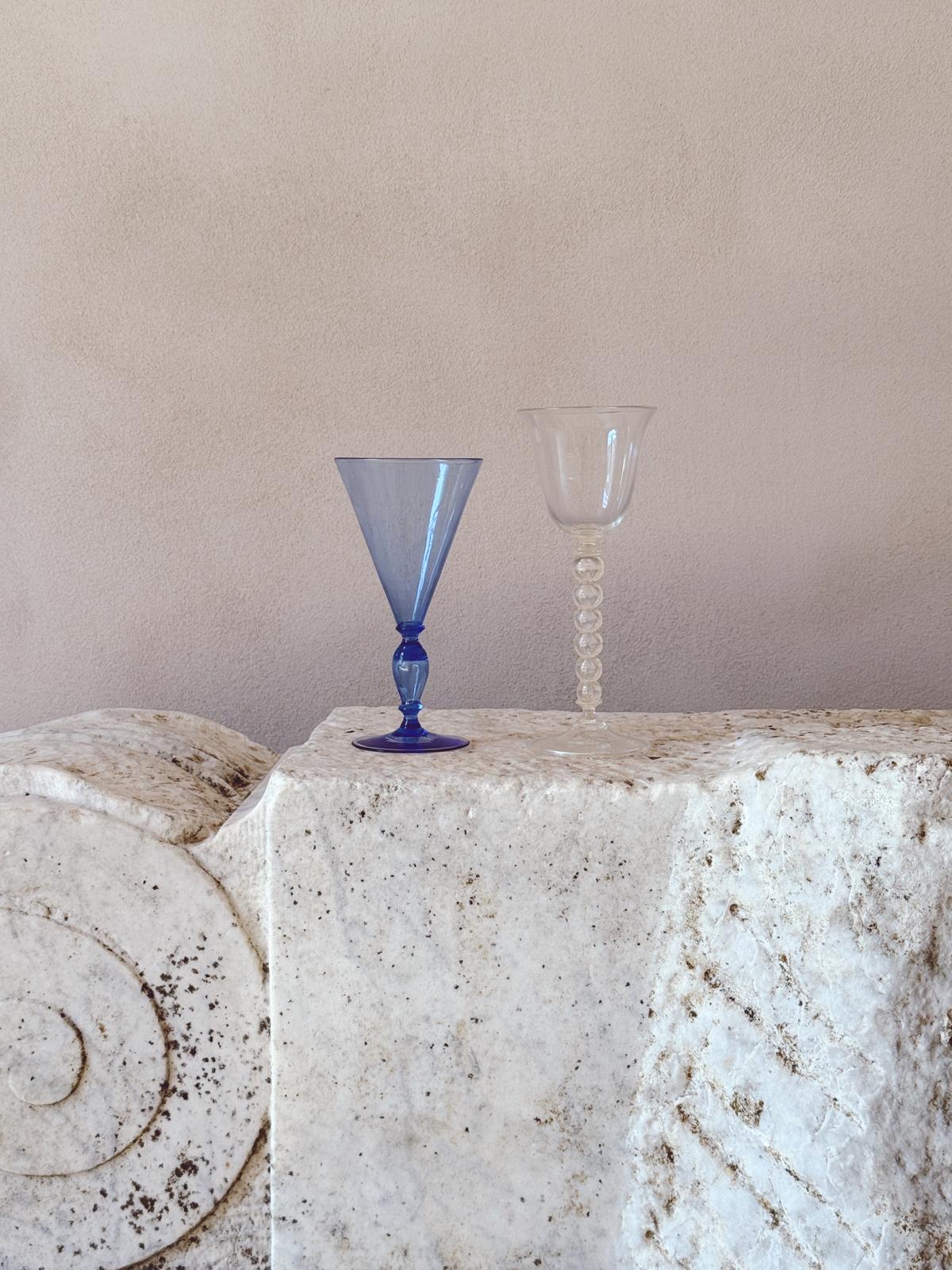 'Perfectly Unmatched' 1930s Piccolo Murano Wine Glasses (Set of 8)
