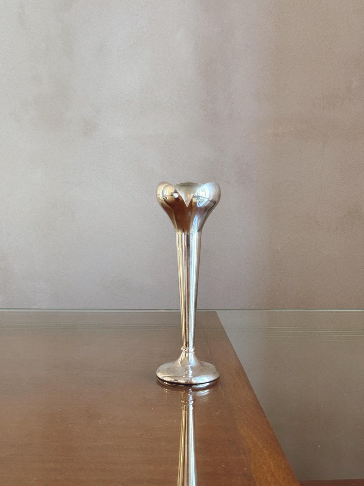 Pair of 1950s Candlesticks designed by Gio Ponti and made by Fratelli Calderoni