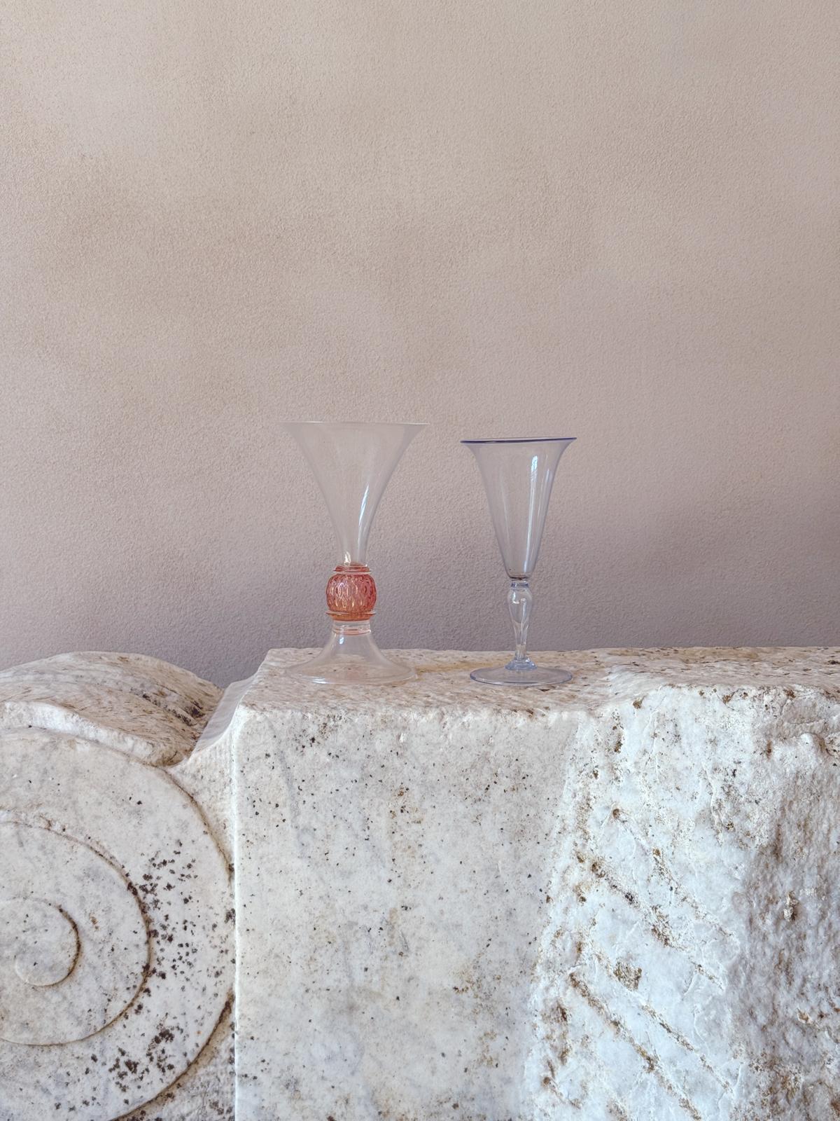 'Perfectly Unmatched' 1930s Piccolo Murano Wine Glasses (Set of 8)
