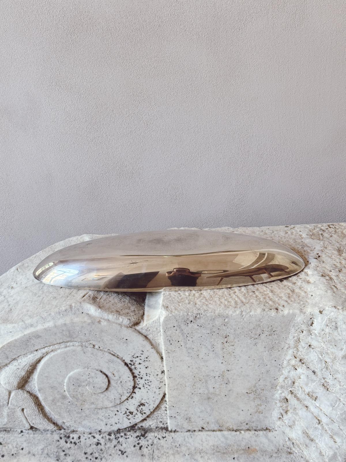 1960s Lino Sabattini Large Silver Boat Centrepiece