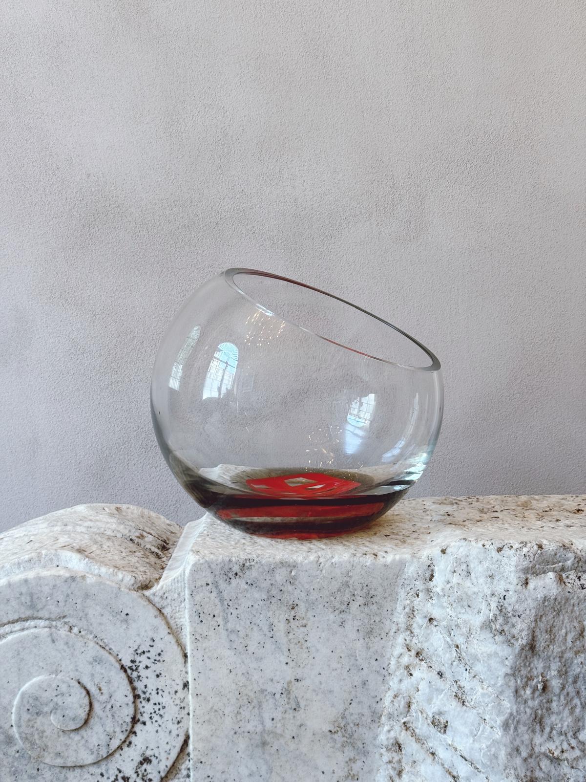 1968 Signed 'Murrina' Venini Vase by Ludovico de Santillana