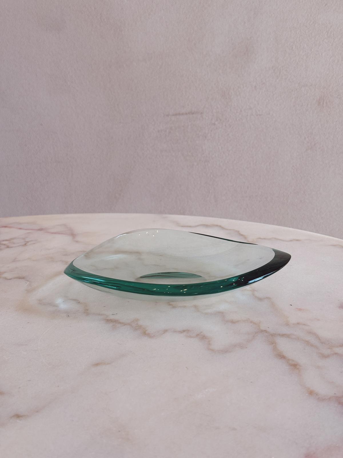 1970s Triangular Fontana Arte Bowl