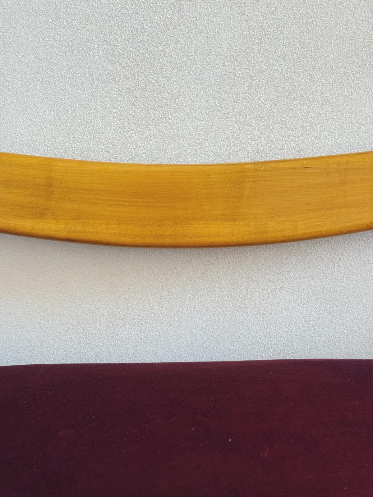 Pair of 1940s Guglielmo Ulrich Chairs in Burgundy Velvet