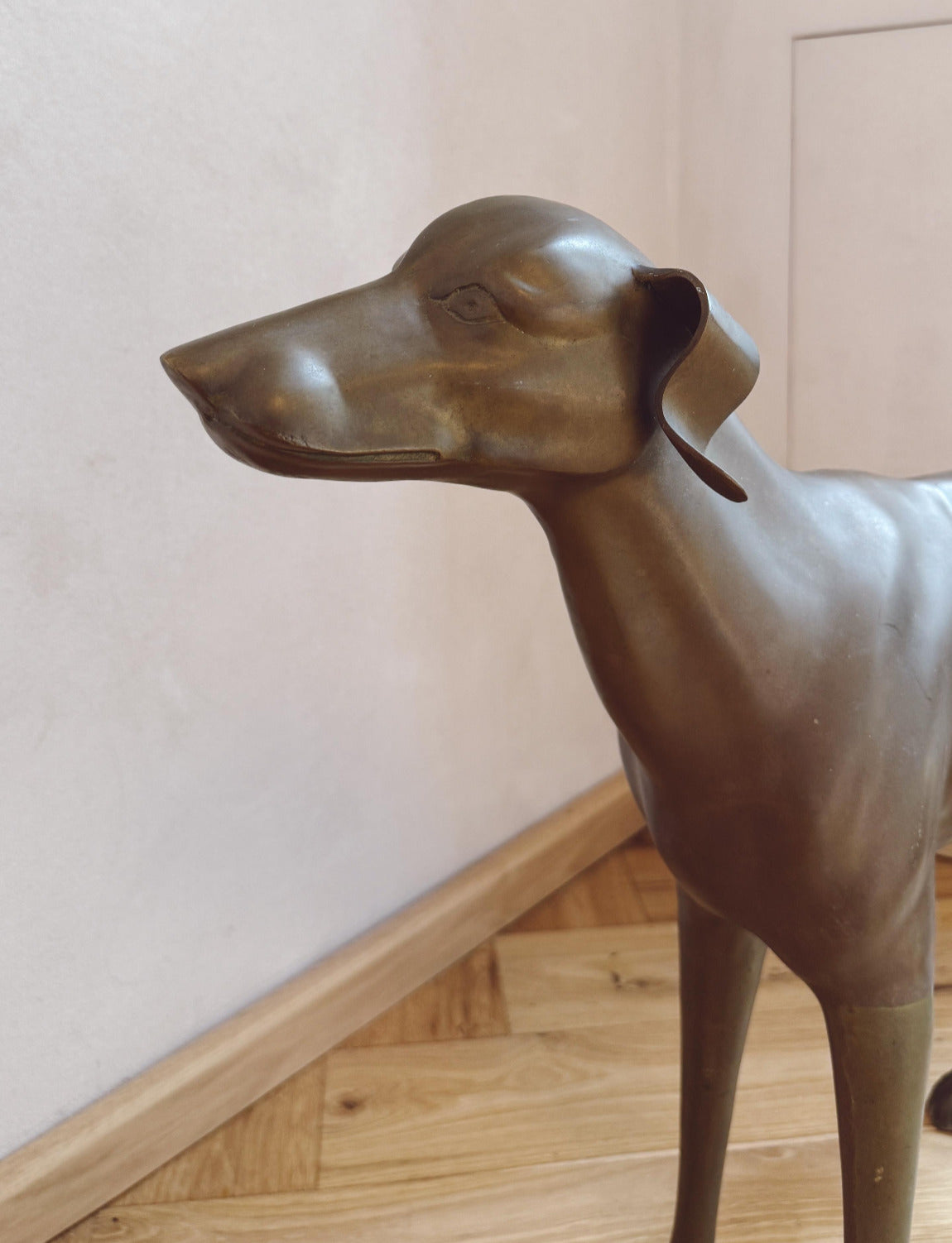 Mid-century Italian Bronze Whippet