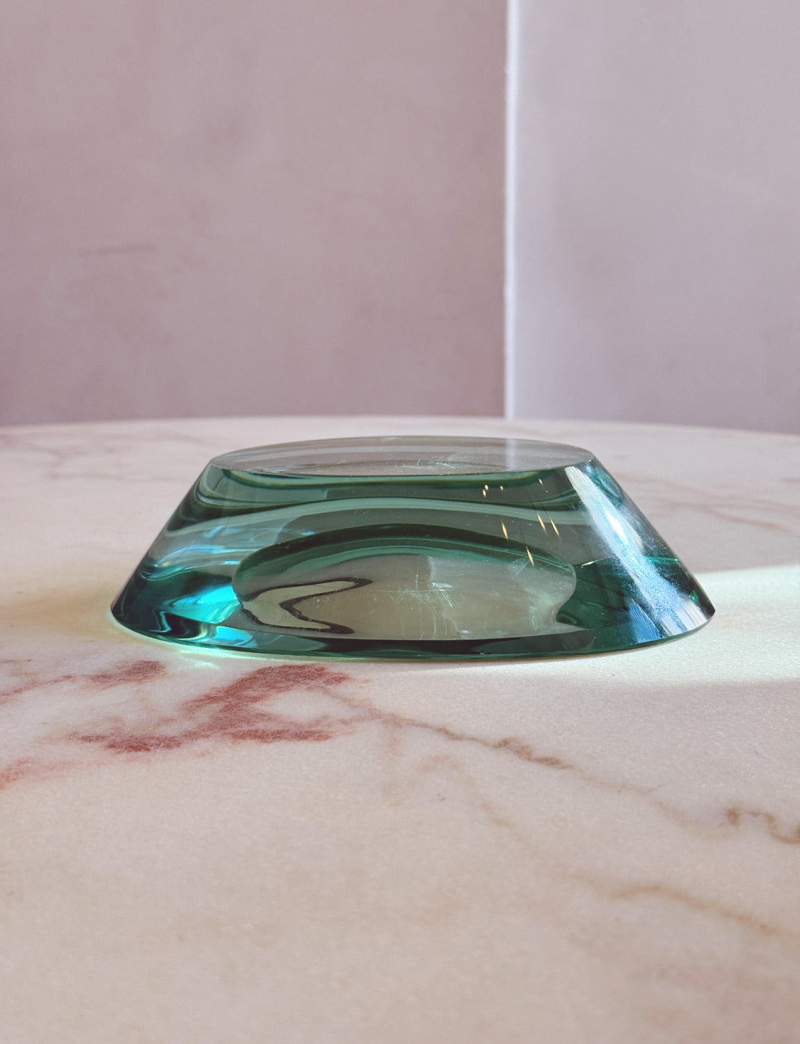 1960s Max Ingrand for Fontana Arte Thick Glass Bowl