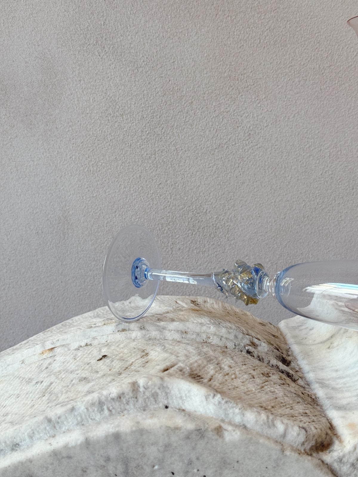 Perfectly Unmatched 1930s Marchesa Murano Prosecco Glasses (Set of 8)