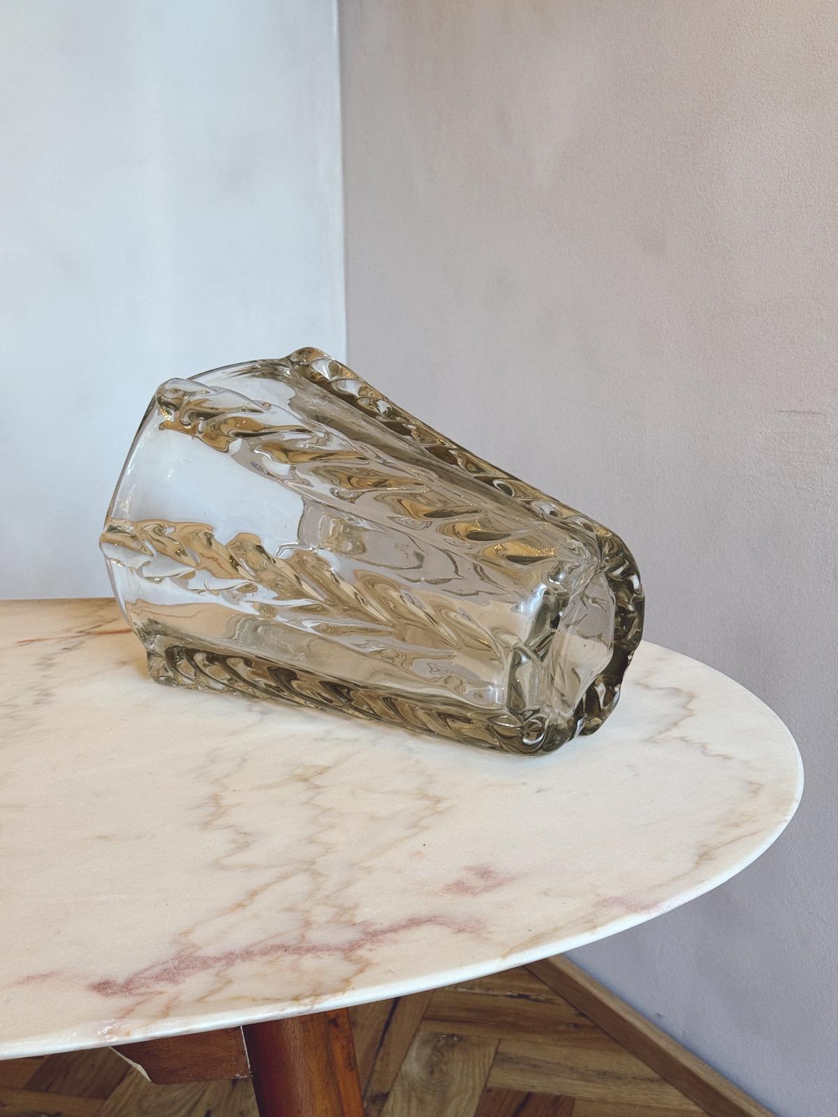 1950s Extra Large Plaited Venini Vase