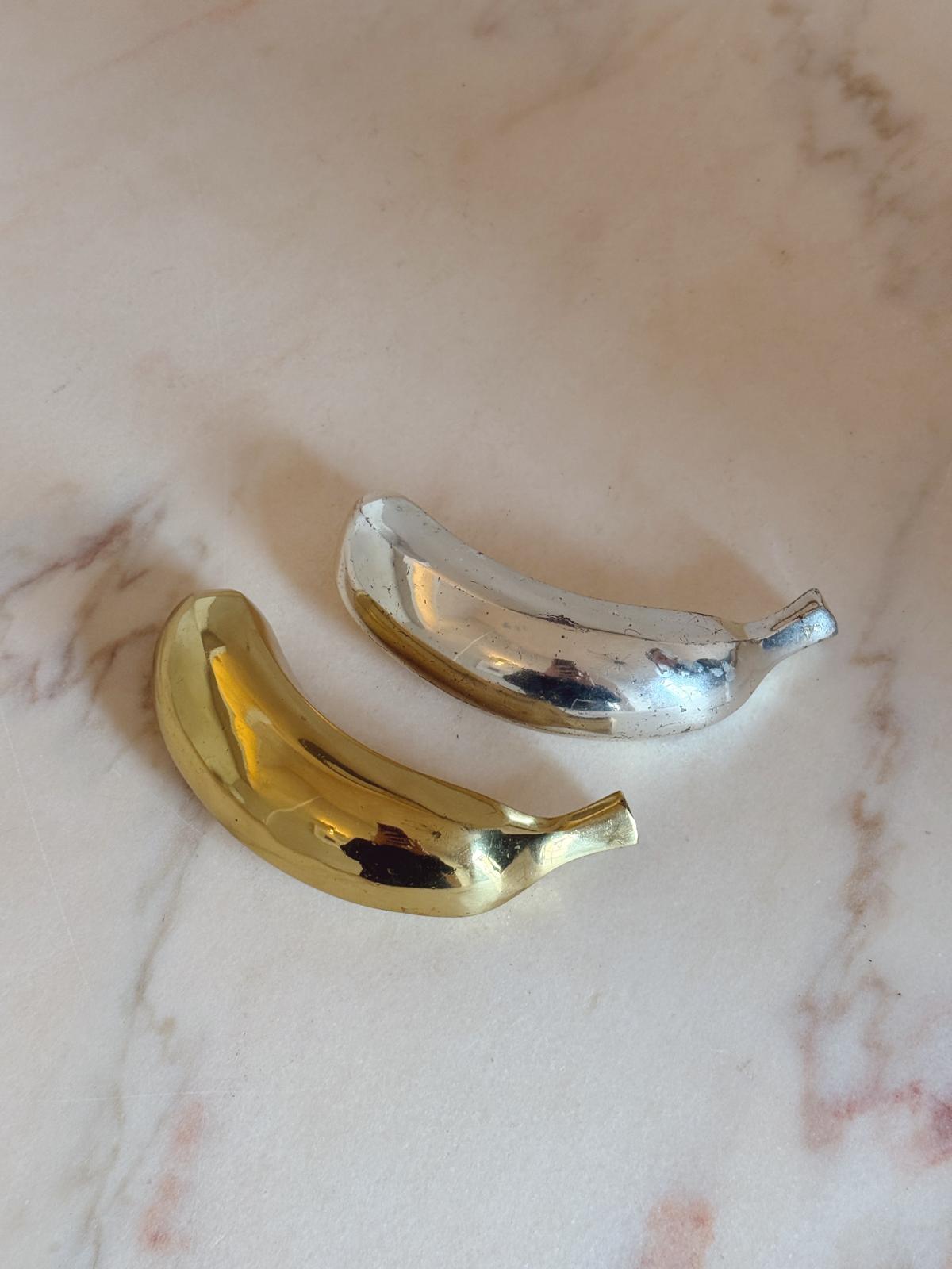 1960s Italian Silver-Plated and Gold Fruit