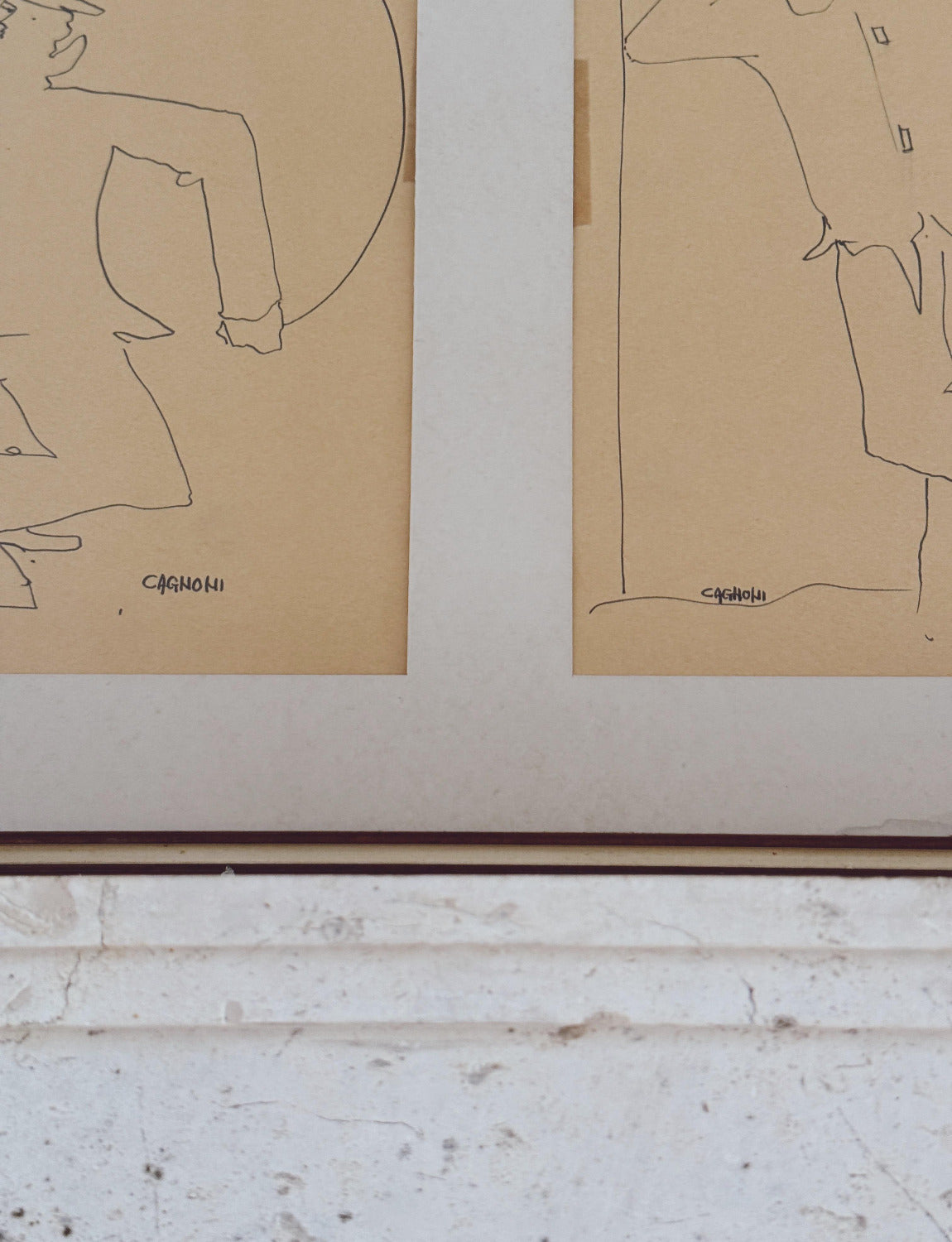 'Pagliacci' Ink Drawing by A. Cagnoni 1920