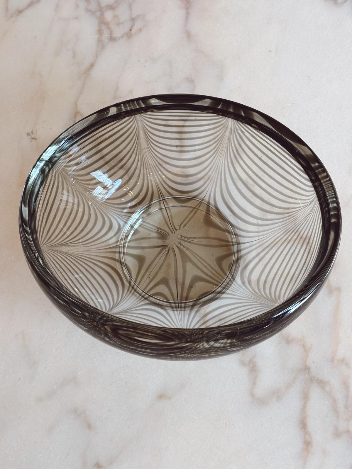 1970s Large Murano Glass Centrepiece with spider effect by Cenedese