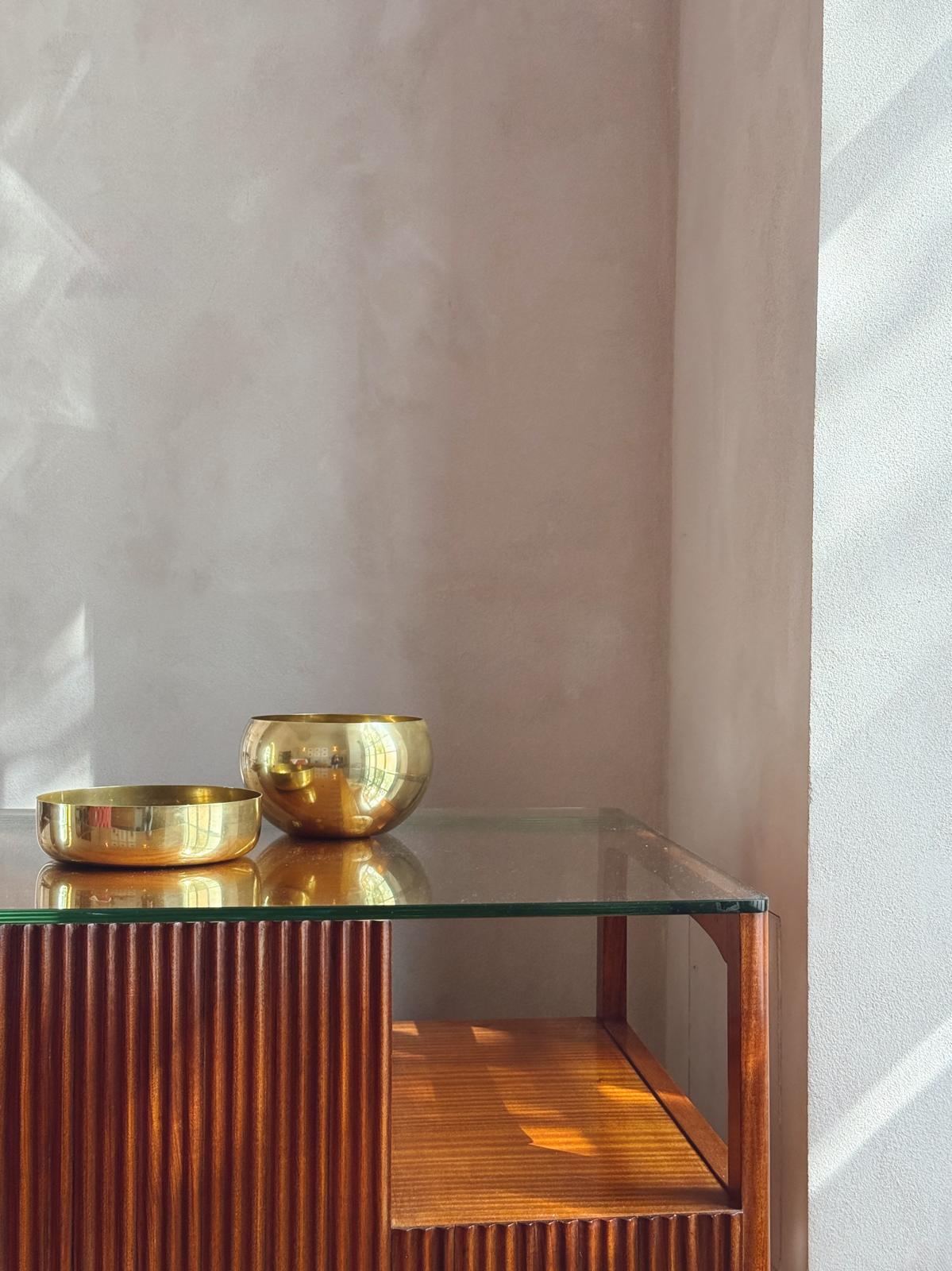 Pair of 1970s Italian Brass Bowls