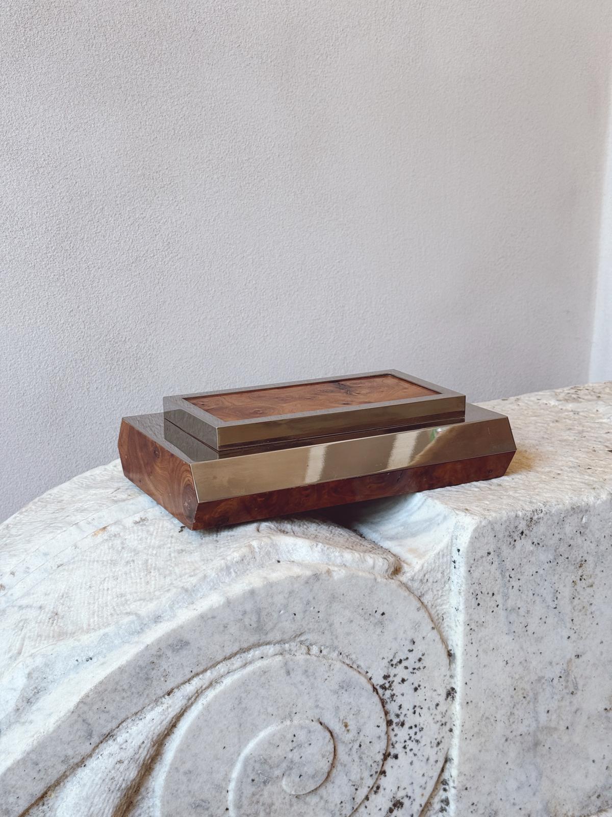 1960s Faux Walnut Desk box