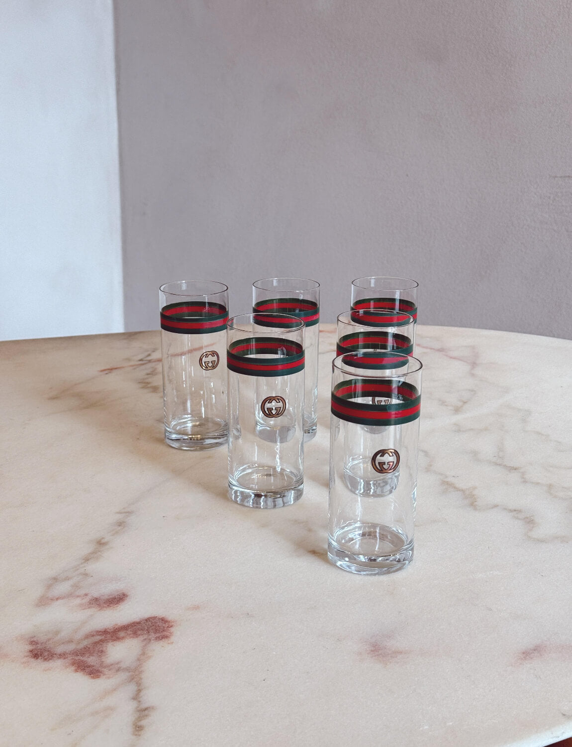 Set of Six 1970s Gucci Glasses