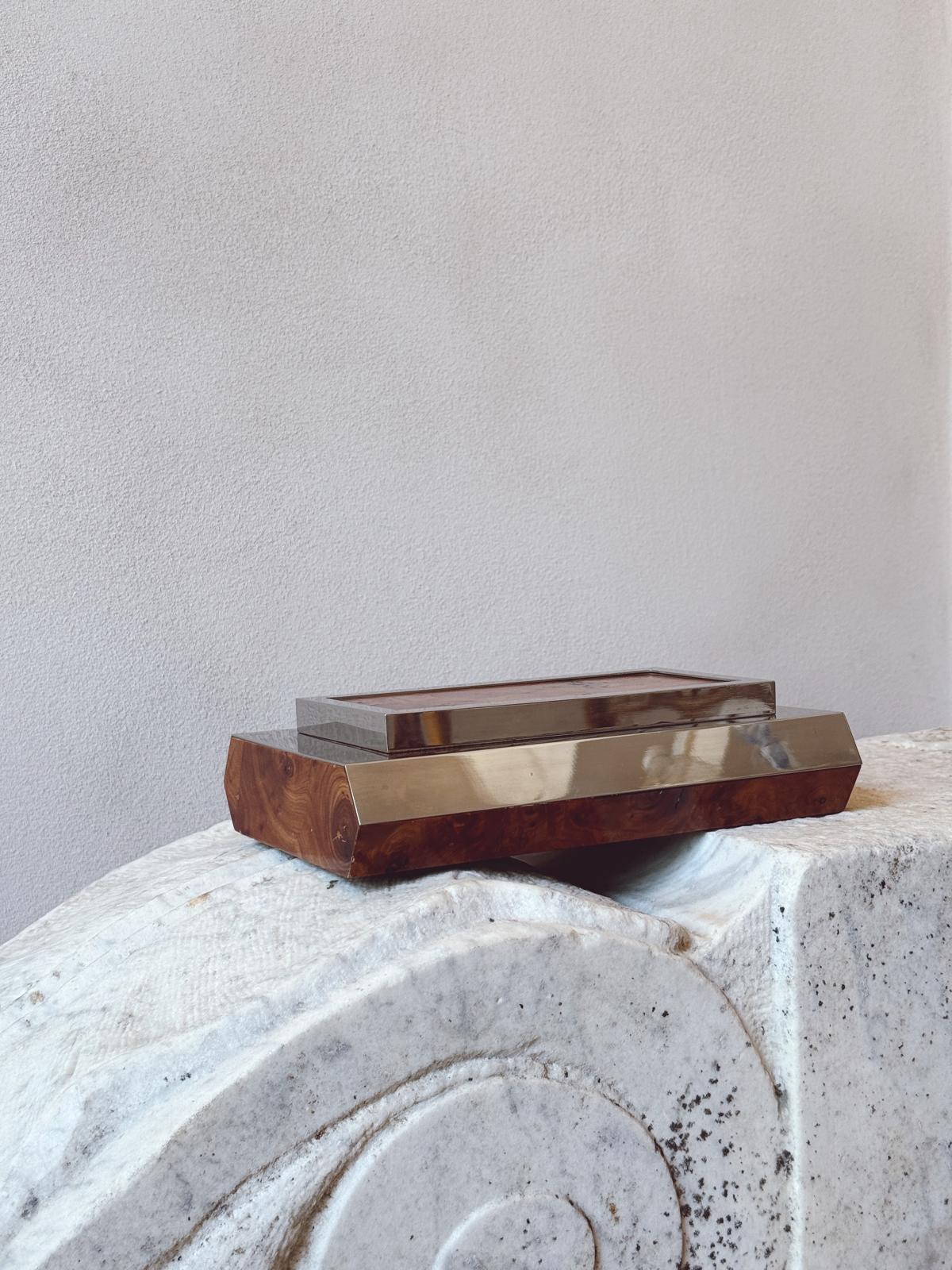 1960s Faux Walnut Desk box