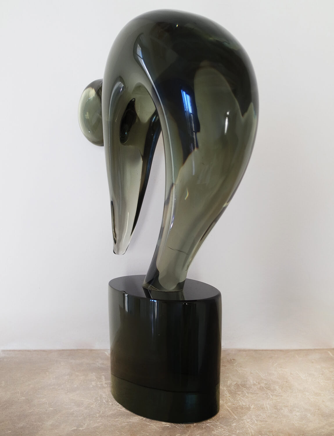 'Il Tuffatore' Murano Glass Sculpture by Loredano Rosin (1936-1992), signed
