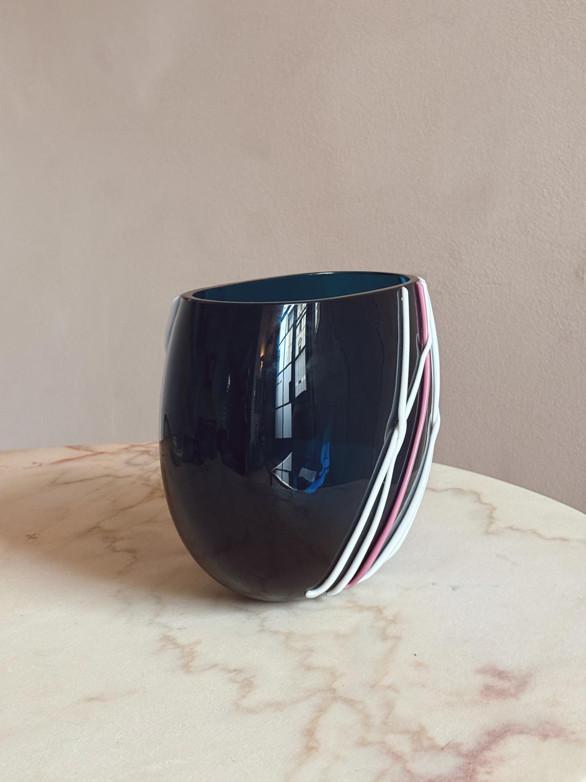 Versace for Venini, Murano Glass Candy Vase 1998