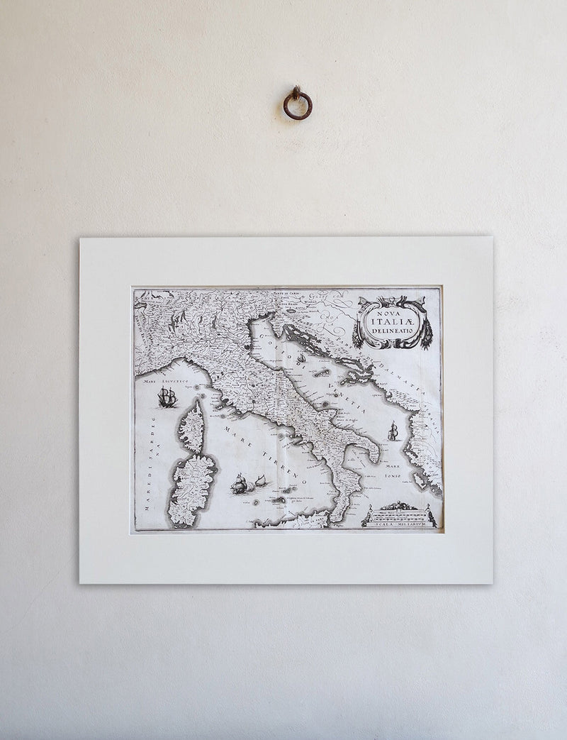 Seventeenth Century Geographical Map of Italy