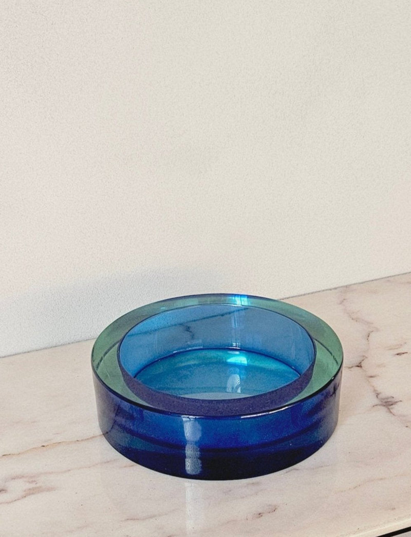 1060s Round Blue Flavio Poli Bowl