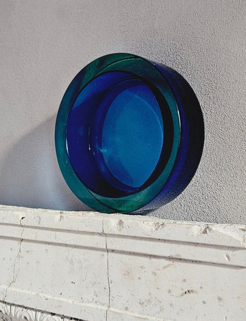 1060s Round Blue Flavio Poli Bowl