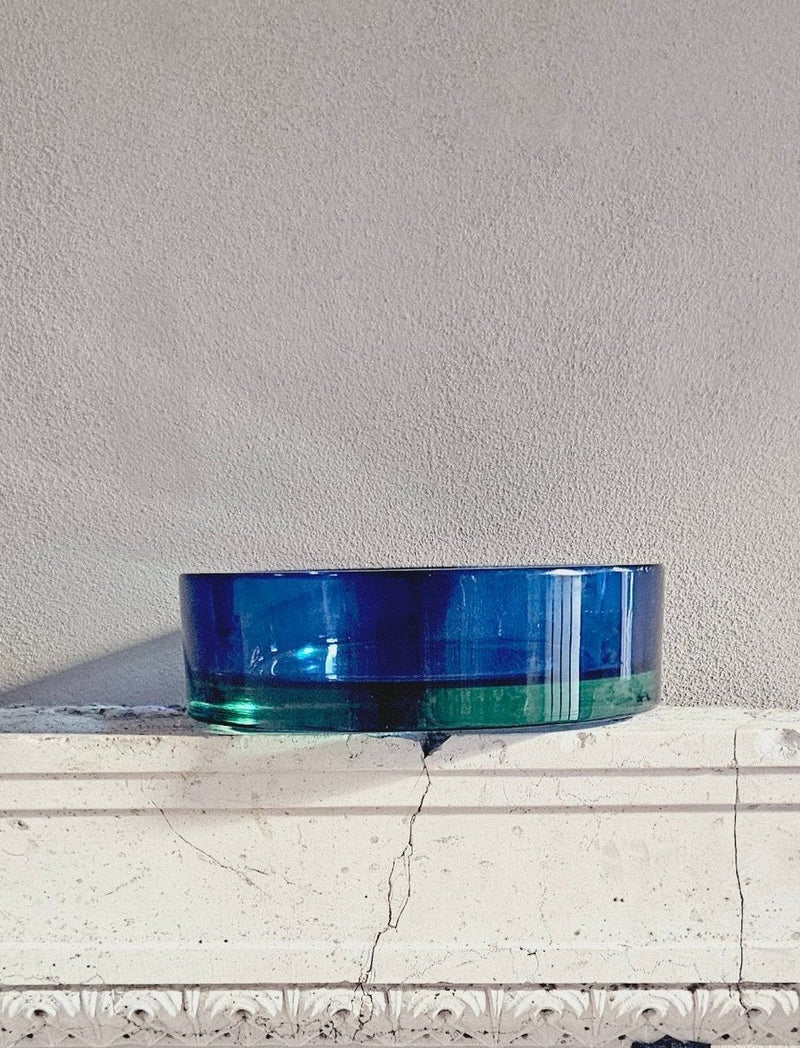 1060s Round Blue Flavio Poli Bowl