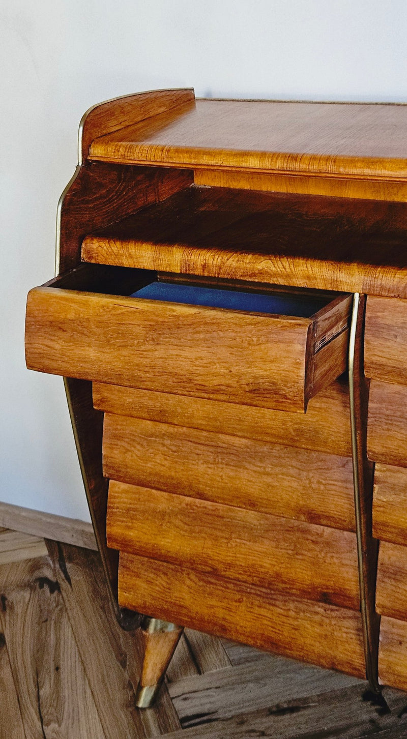 1950s Italian Maple Chest of Drawers