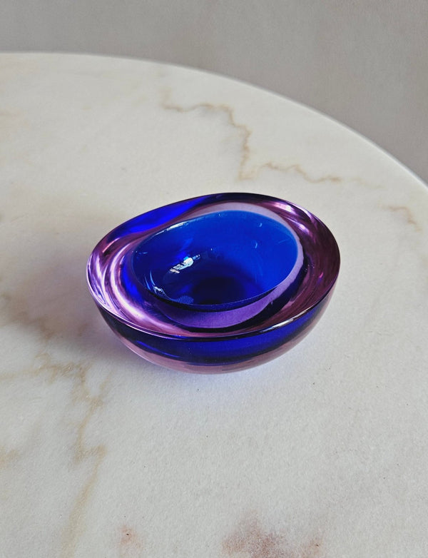 Small 1950s Murano Glass purple bowl