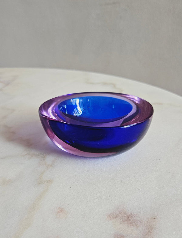 Small 1950s Murano Glass purple bowl