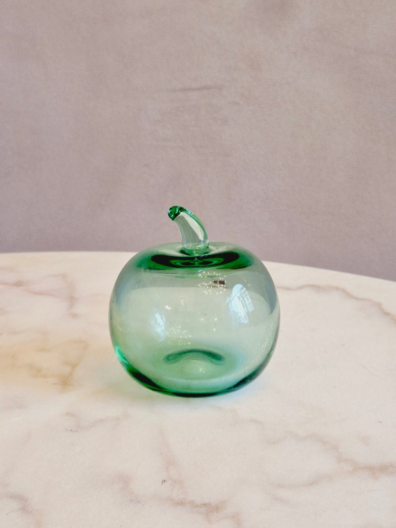 1980s Carlo Moretti Hand-blown Glass Apple