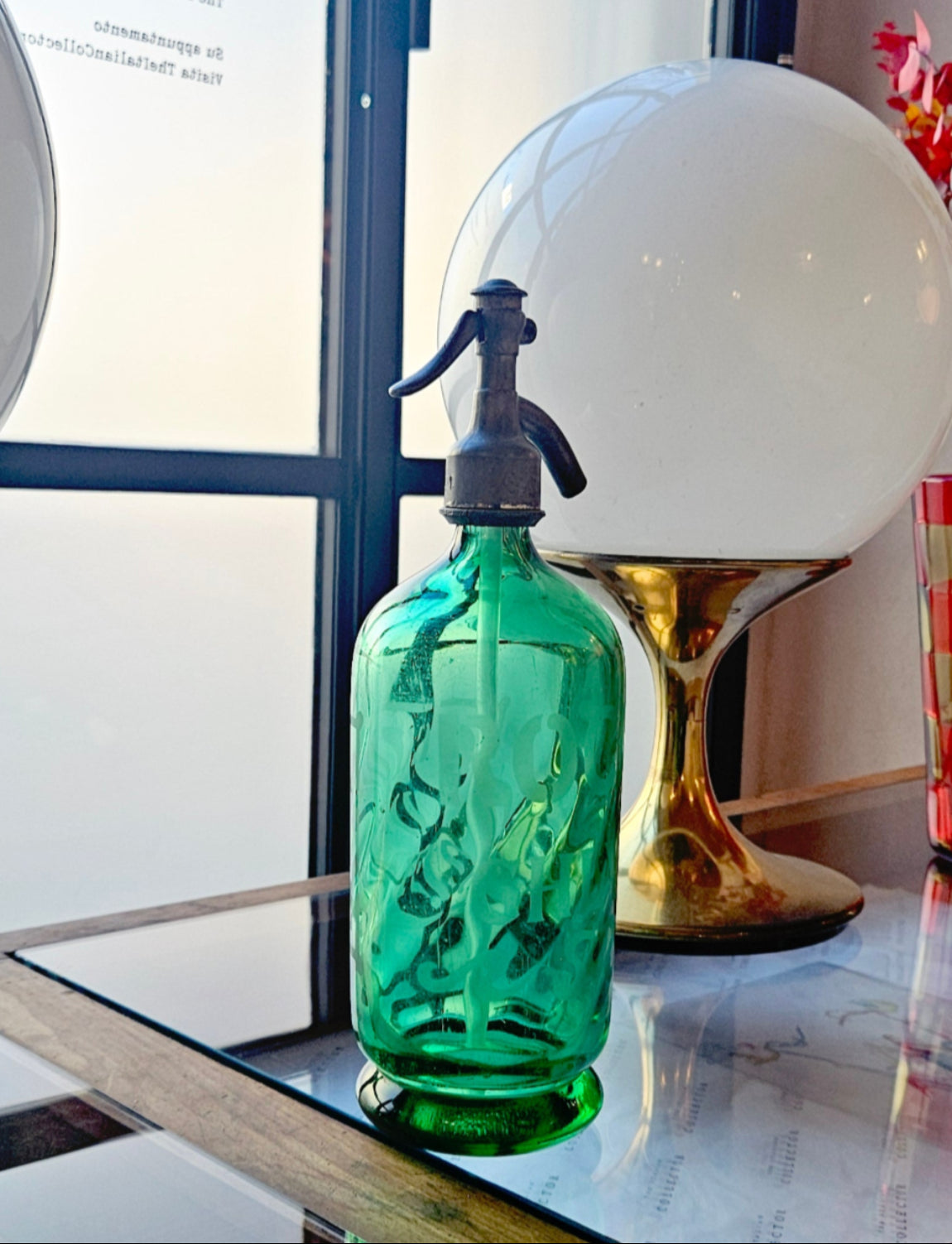 1950s Extra Large Green Soda Bottle - Rocco Chiari