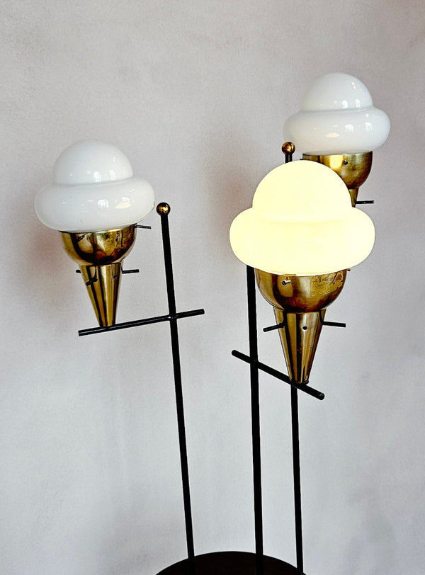 1960s Triple Gelato Floor Lamp